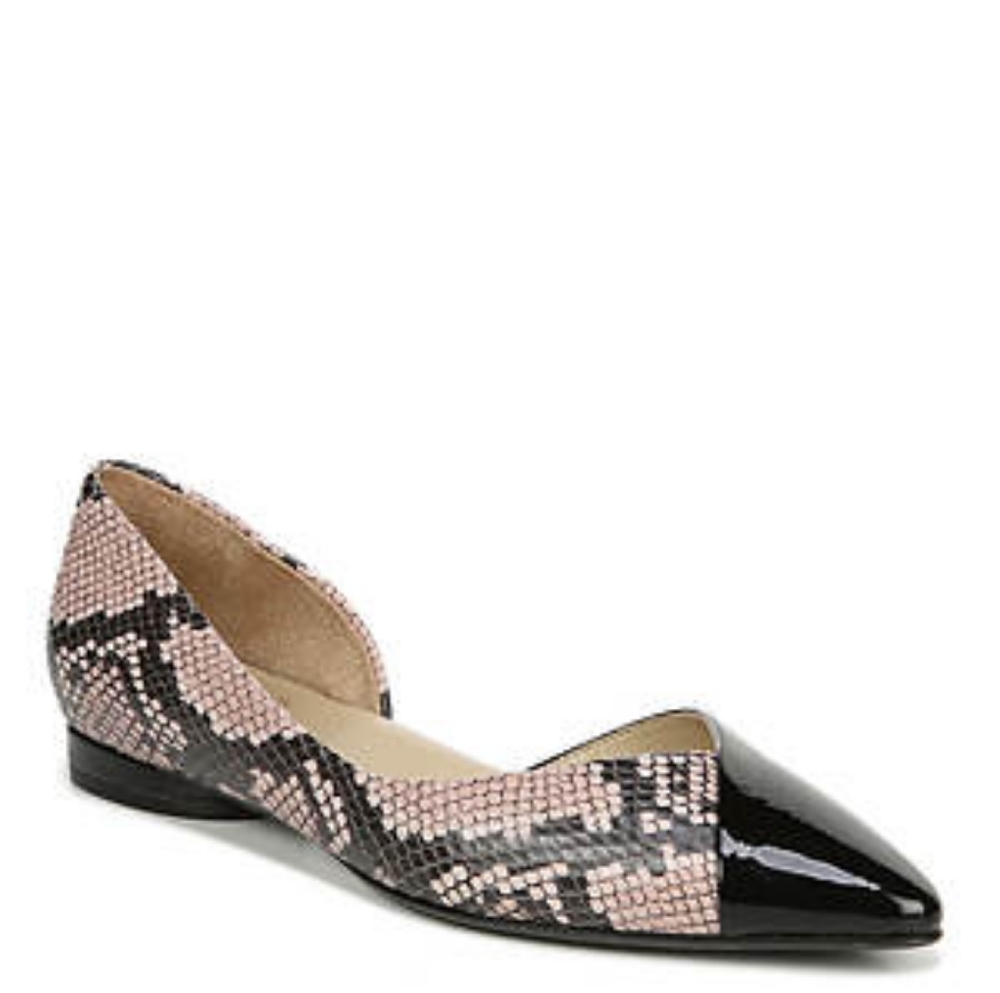 Naturalizer Hayden pink snake 9 m flat